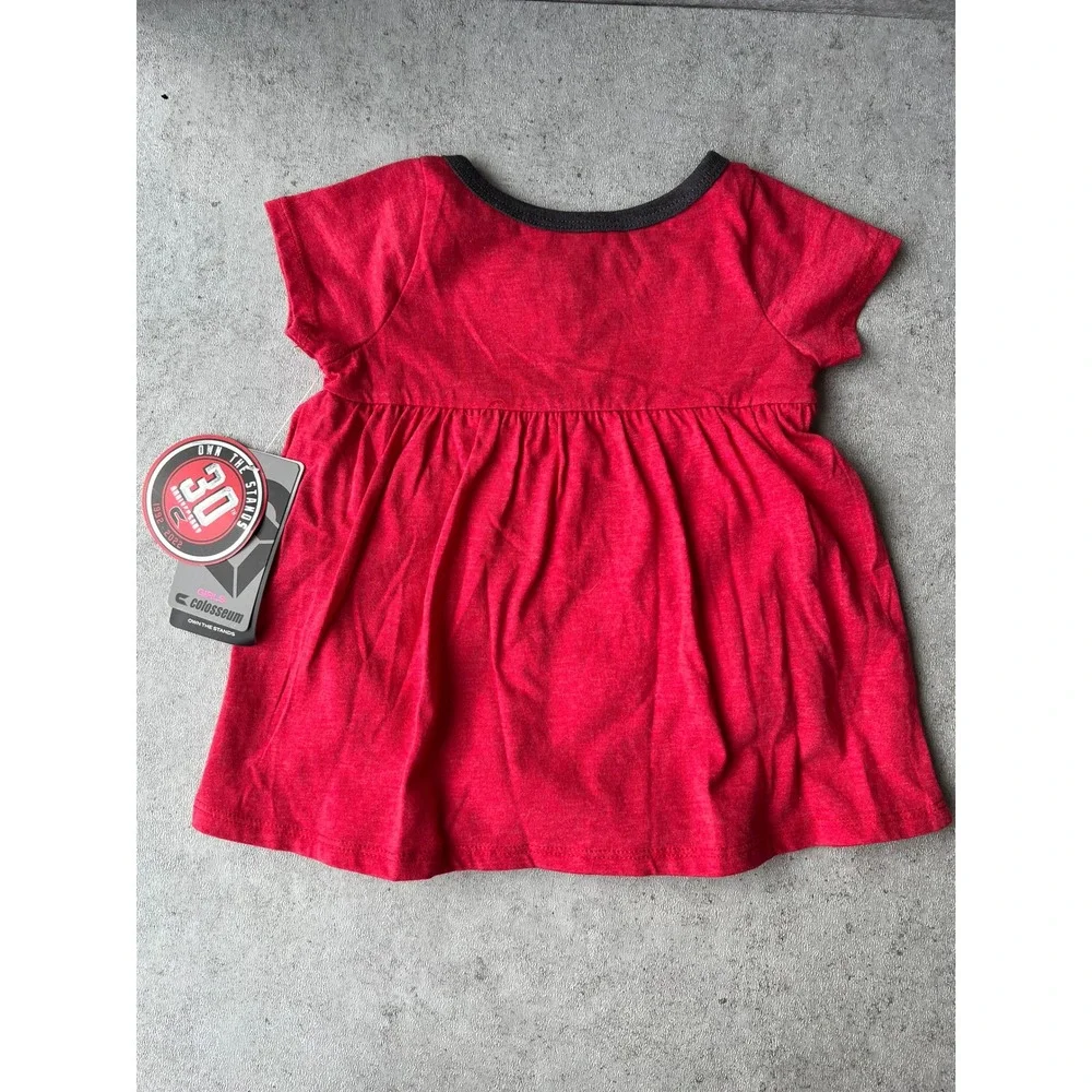 Colosseum Ohio State Buckeyes Infant Girls Red Bodysuit Dress 6-12 Months NWT‎